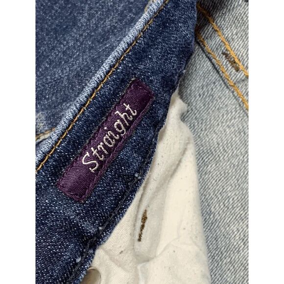 Vigoss Women’s Straight Leg Low Rise Denim Jeans Medium Wash Blue Size 11 - Picture 2 of 9